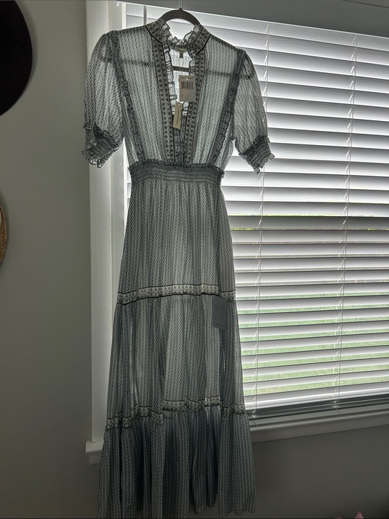 Max Studio Dresses & Skirts - Max Studio Light Blue Smocked Waist Maxi Dress — Women's